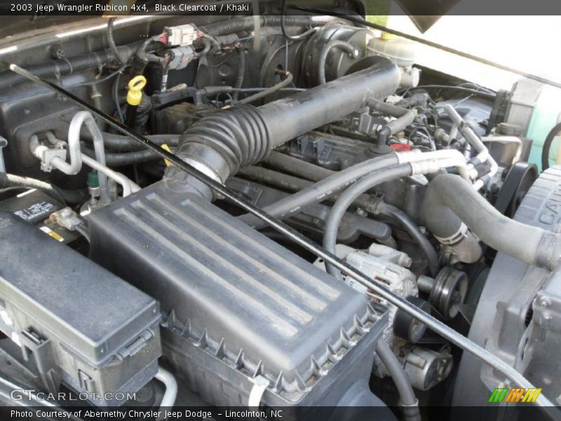 Black Clearcoat / Khaki 2003 Jeep Wrangler Rubicon 4x4