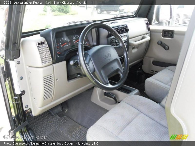 Black Clearcoat / Khaki 2003 Jeep Wrangler Rubicon 4x4