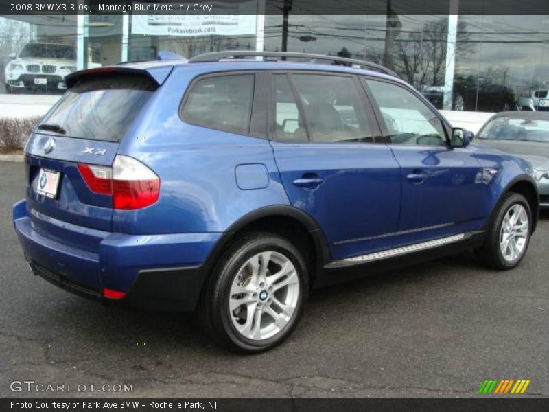 Montego Blue Metallic / Grey 2008 BMW X3 3.0si