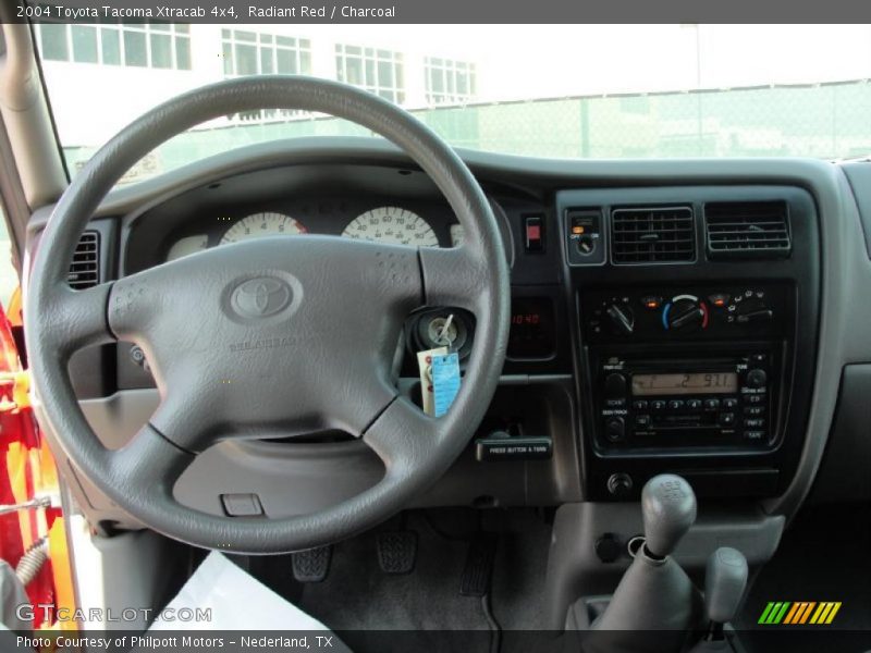 Radiant Red / Charcoal 2004 Toyota Tacoma Xtracab 4x4