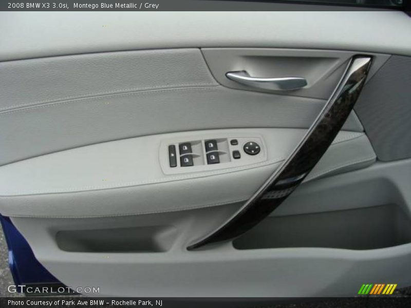 Montego Blue Metallic / Grey 2008 BMW X3 3.0si