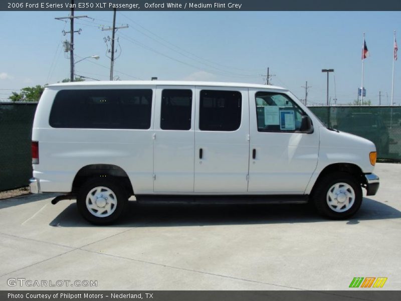 Oxford White / Medium Flint Grey 2006 Ford E Series Van E350 XLT Passenger
