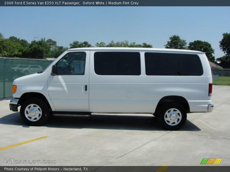 Oxford White / Medium Flint Grey 2006 Ford E Series Van E350 XLT Passenger