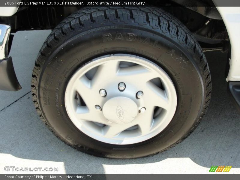 Oxford White / Medium Flint Grey 2006 Ford E Series Van E350 XLT Passenger