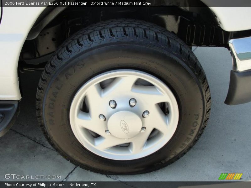 Oxford White / Medium Flint Grey 2006 Ford E Series Van E350 XLT Passenger