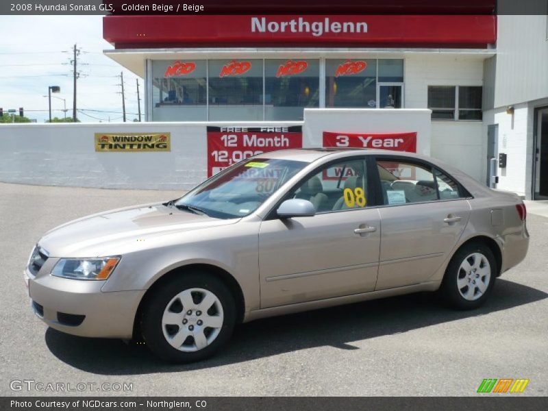 Golden Beige / Beige 2008 Hyundai Sonata GLS