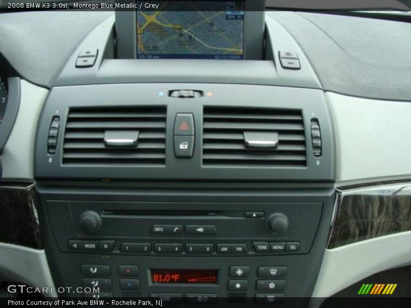 Montego Blue Metallic / Grey 2008 BMW X3 3.0si
