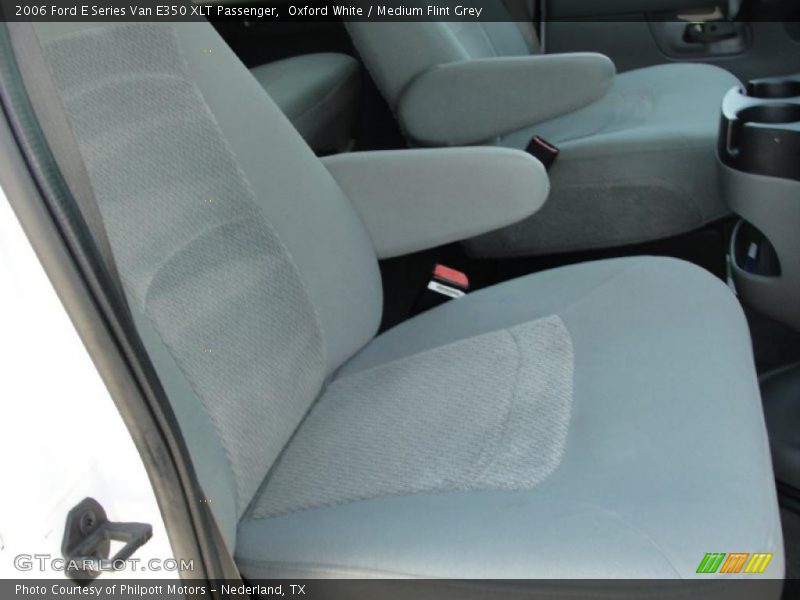 Oxford White / Medium Flint Grey 2006 Ford E Series Van E350 XLT Passenger