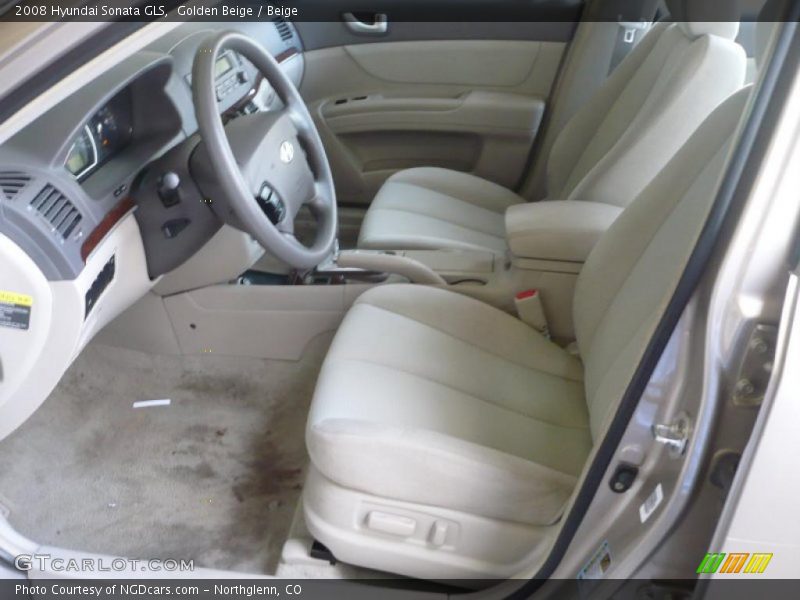 Golden Beige / Beige 2008 Hyundai Sonata GLS