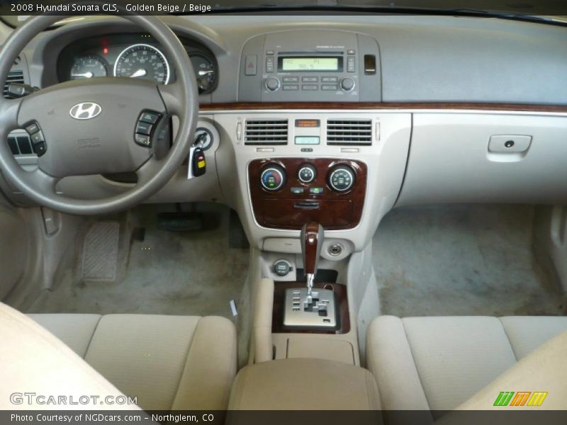 Golden Beige / Beige 2008 Hyundai Sonata GLS