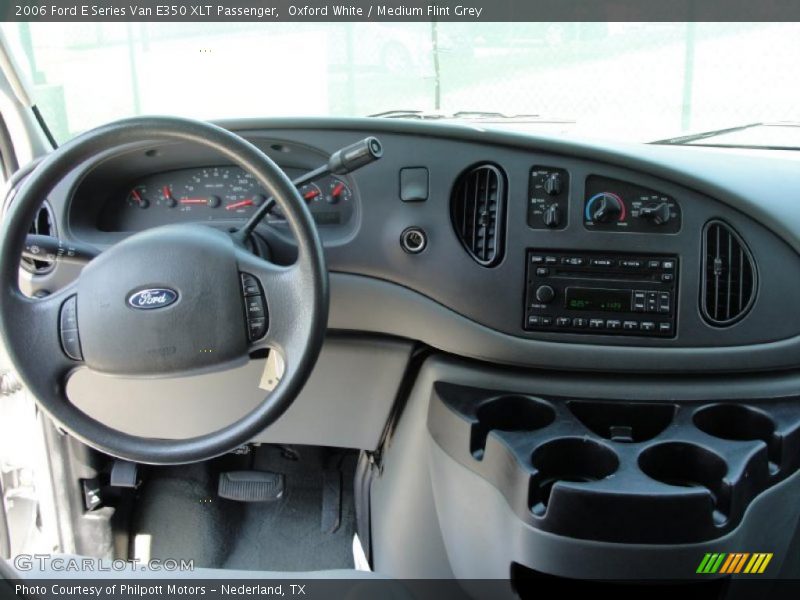Oxford White / Medium Flint Grey 2006 Ford E Series Van E350 XLT Passenger