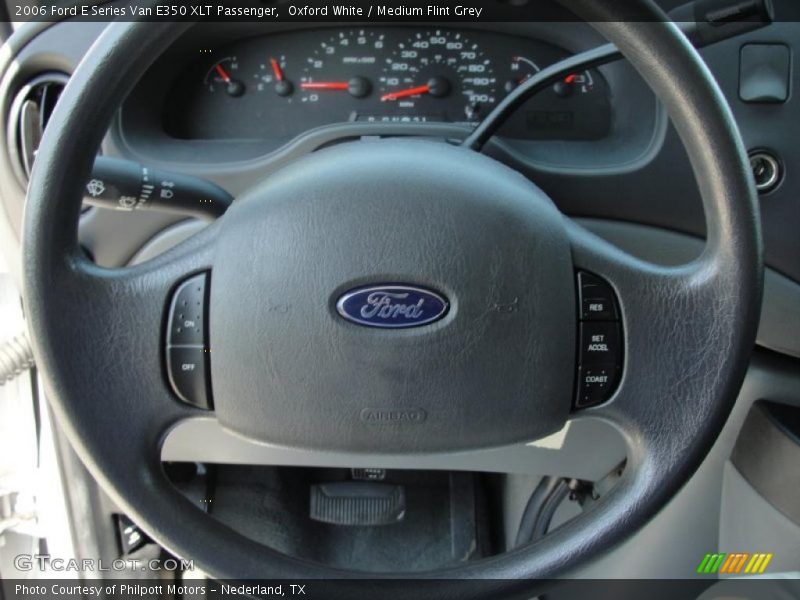 Oxford White / Medium Flint Grey 2006 Ford E Series Van E350 XLT Passenger