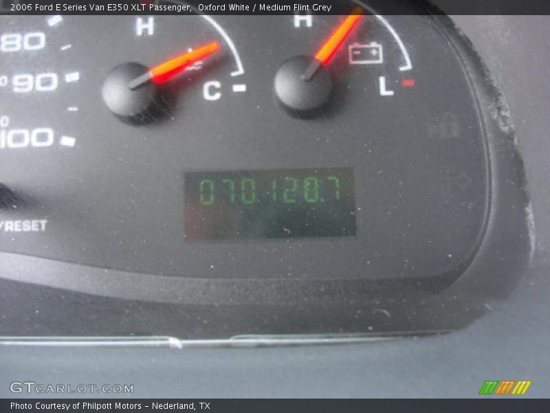 Oxford White / Medium Flint Grey 2006 Ford E Series Van E350 XLT Passenger