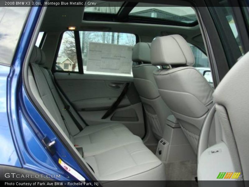 Montego Blue Metallic / Grey 2008 BMW X3 3.0si