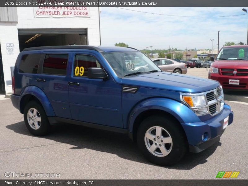 Deep Water Blue Pearl / Dark Slate Gray/Light Slate Gray 2009 Dodge Nitro SE 4x4