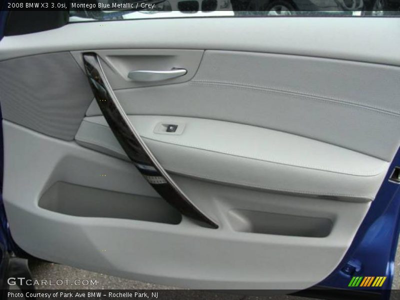 Montego Blue Metallic / Grey 2008 BMW X3 3.0si