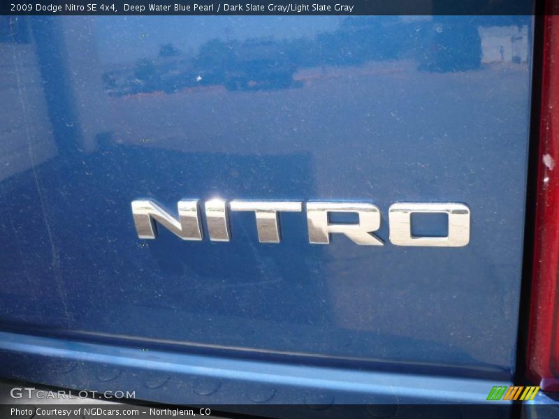 Deep Water Blue Pearl / Dark Slate Gray/Light Slate Gray 2009 Dodge Nitro SE 4x4