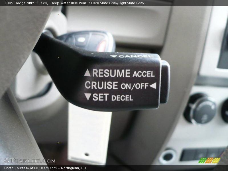 Deep Water Blue Pearl / Dark Slate Gray/Light Slate Gray 2009 Dodge Nitro SE 4x4