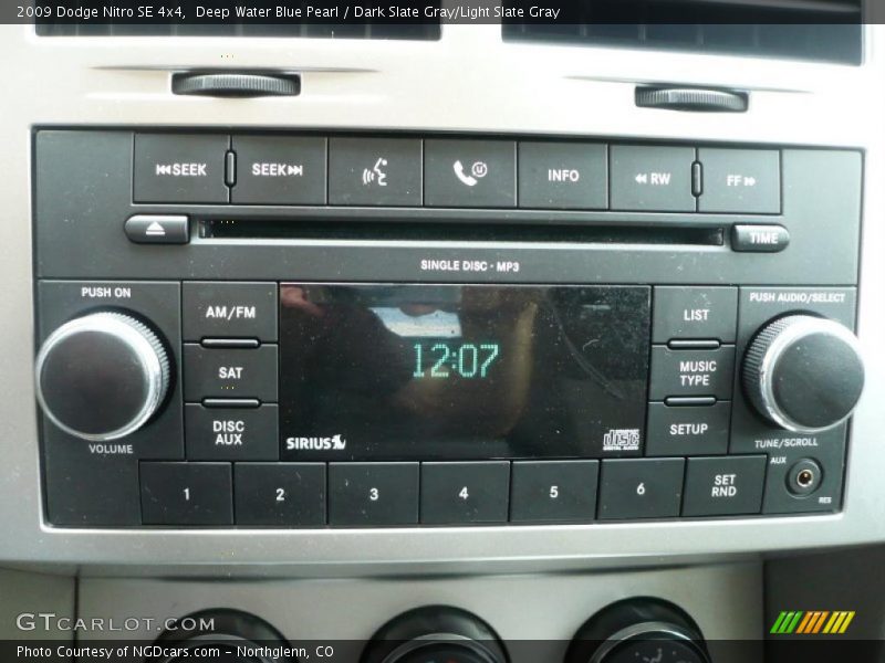 Deep Water Blue Pearl / Dark Slate Gray/Light Slate Gray 2009 Dodge Nitro SE 4x4