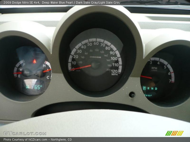 Deep Water Blue Pearl / Dark Slate Gray/Light Slate Gray 2009 Dodge Nitro SE 4x4