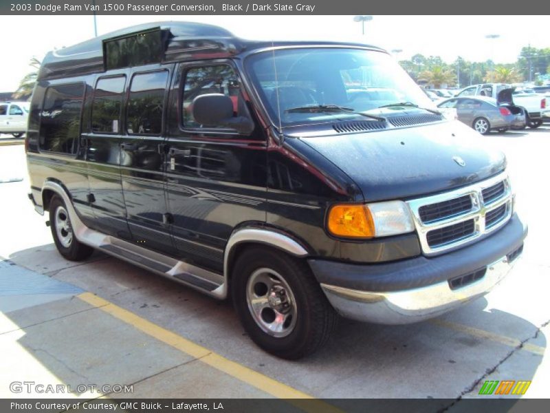 Black / Dark Slate Gray 2003 Dodge Ram Van 1500 Passenger Conversion
