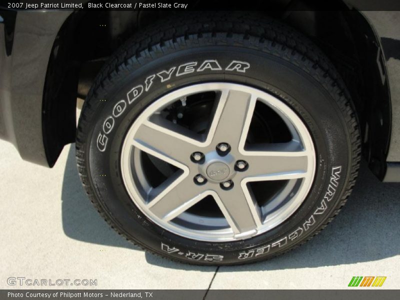 Black Clearcoat / Pastel Slate Gray 2007 Jeep Patriot Limited