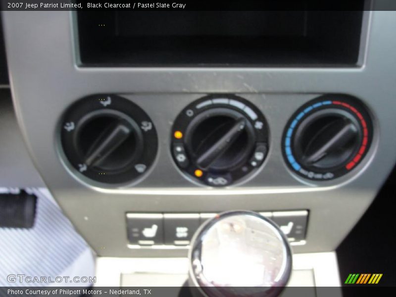 Black Clearcoat / Pastel Slate Gray 2007 Jeep Patriot Limited