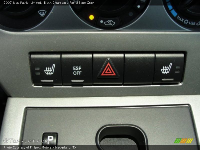 Black Clearcoat / Pastel Slate Gray 2007 Jeep Patriot Limited