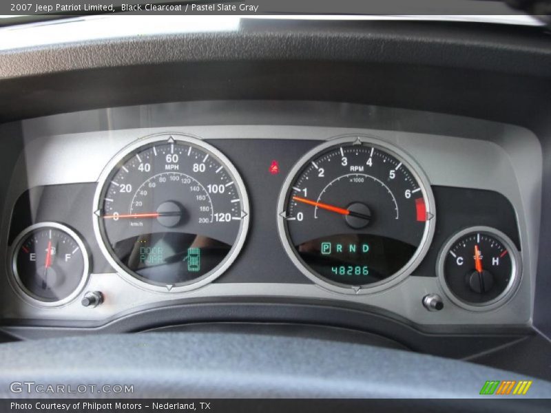 Black Clearcoat / Pastel Slate Gray 2007 Jeep Patriot Limited