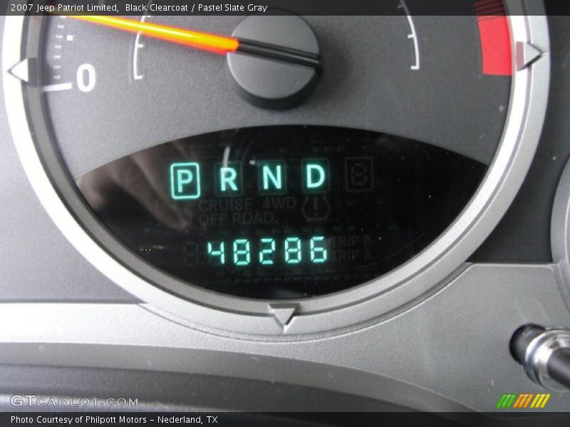 Black Clearcoat / Pastel Slate Gray 2007 Jeep Patriot Limited