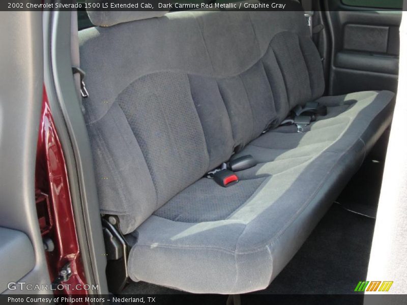 Dark Carmine Red Metallic / Graphite Gray 2002 Chevrolet Silverado 1500 LS Extended Cab