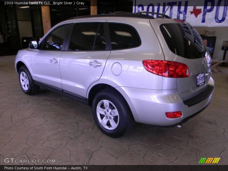 Bright Silver / Gray 2009 Hyundai Santa Fe GLS