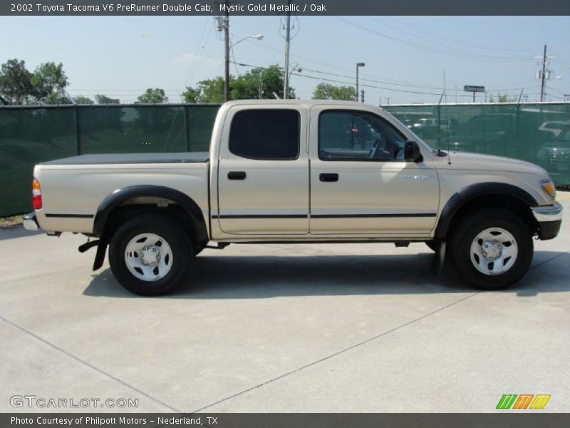 Mystic Gold Metallic / Oak 2002 Toyota Tacoma V6 PreRunner Double Cab