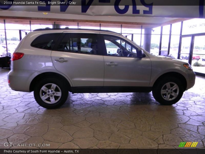 Bright Silver / Gray 2009 Hyundai Santa Fe GLS