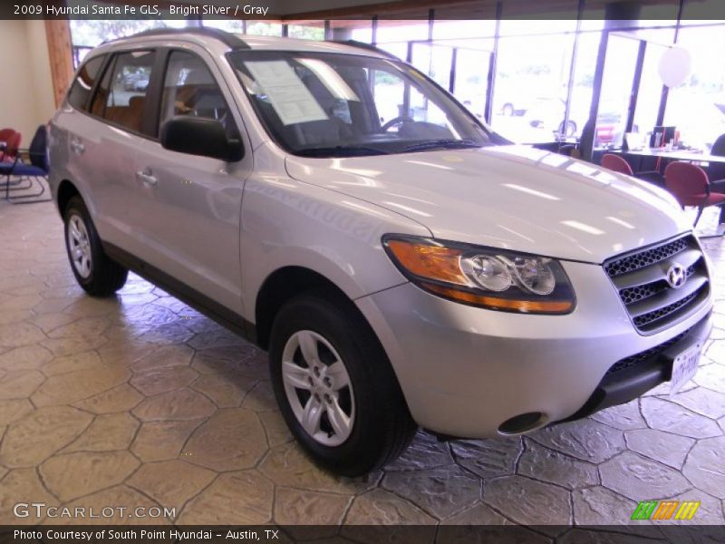 Bright Silver / Gray 2009 Hyundai Santa Fe GLS