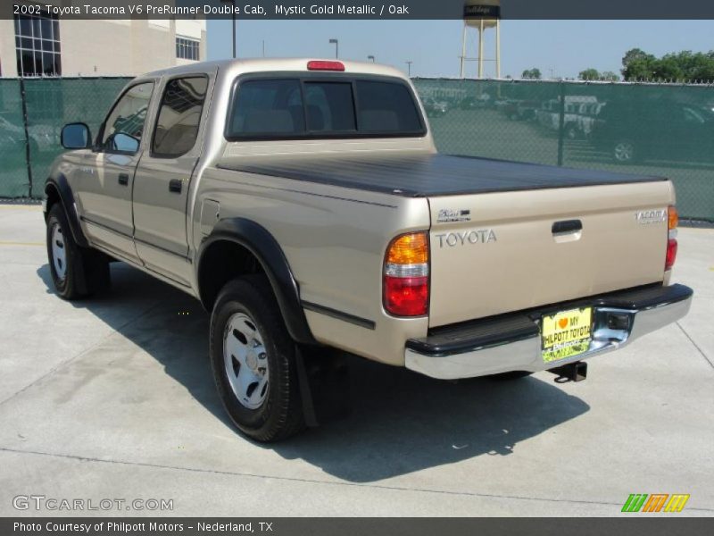 Mystic Gold Metallic / Oak 2002 Toyota Tacoma V6 PreRunner Double Cab