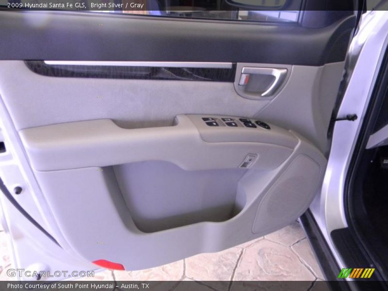 Bright Silver / Gray 2009 Hyundai Santa Fe GLS