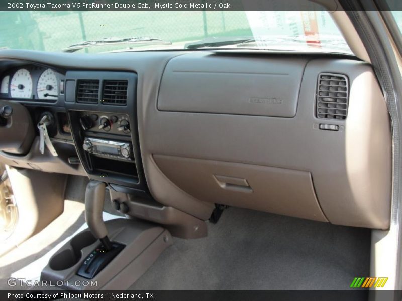Mystic Gold Metallic / Oak 2002 Toyota Tacoma V6 PreRunner Double Cab