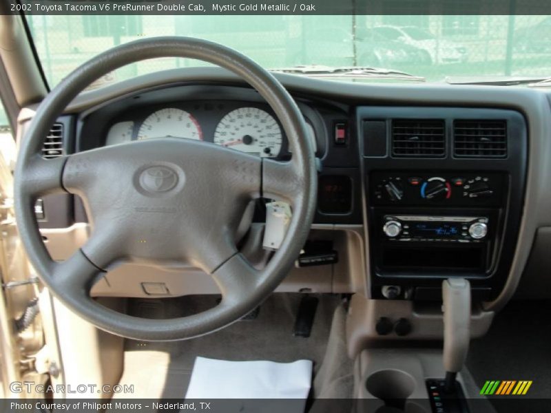 Mystic Gold Metallic / Oak 2002 Toyota Tacoma V6 PreRunner Double Cab