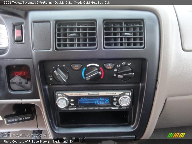 Mystic Gold Metallic / Oak 2002 Toyota Tacoma V6 PreRunner Double Cab