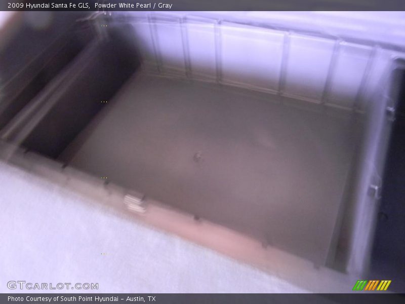 Powder White Pearl / Gray 2009 Hyundai Santa Fe GLS