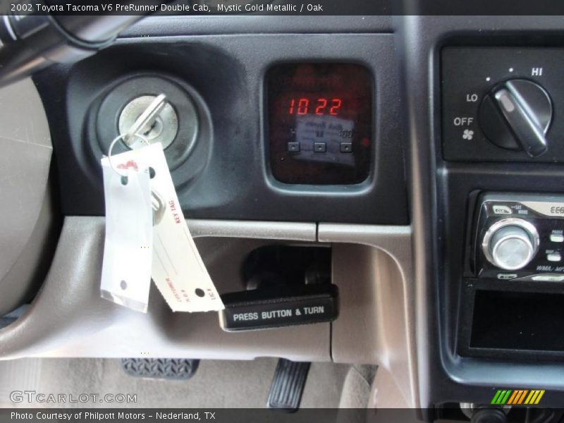 Mystic Gold Metallic / Oak 2002 Toyota Tacoma V6 PreRunner Double Cab