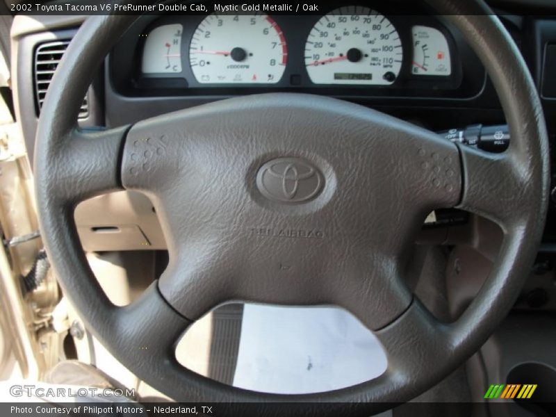 Mystic Gold Metallic / Oak 2002 Toyota Tacoma V6 PreRunner Double Cab