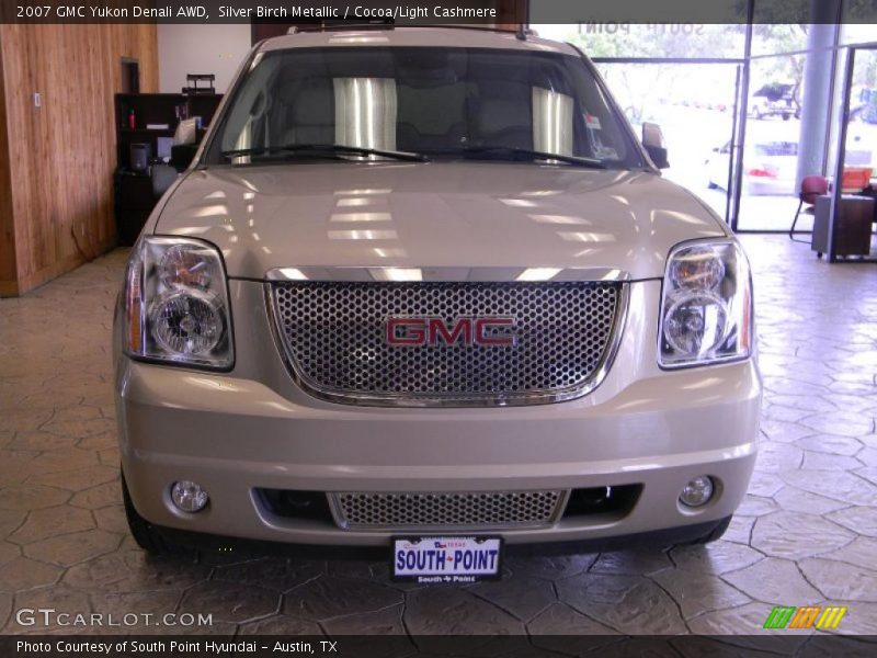 Silver Birch Metallic / Cocoa/Light Cashmere 2007 GMC Yukon Denali AWD