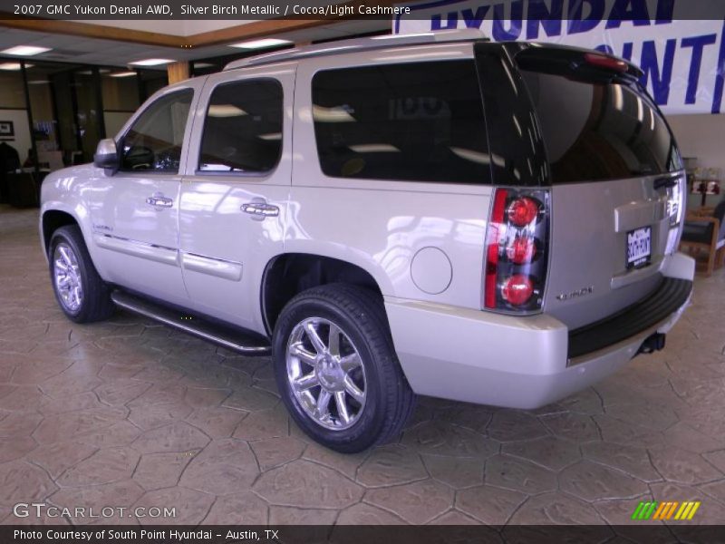 Silver Birch Metallic / Cocoa/Light Cashmere 2007 GMC Yukon Denali AWD