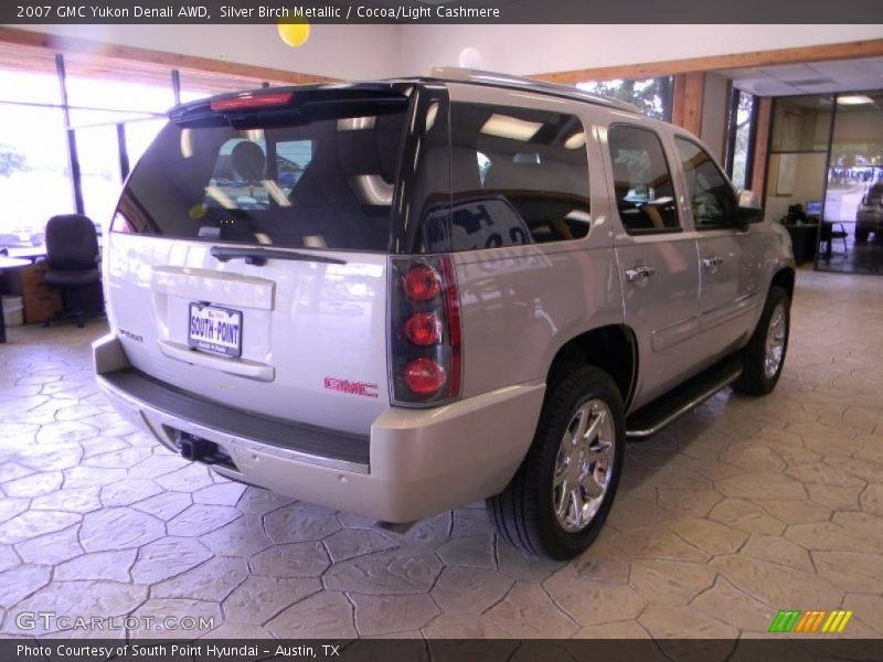 Silver Birch Metallic / Cocoa/Light Cashmere 2007 GMC Yukon Denali AWD