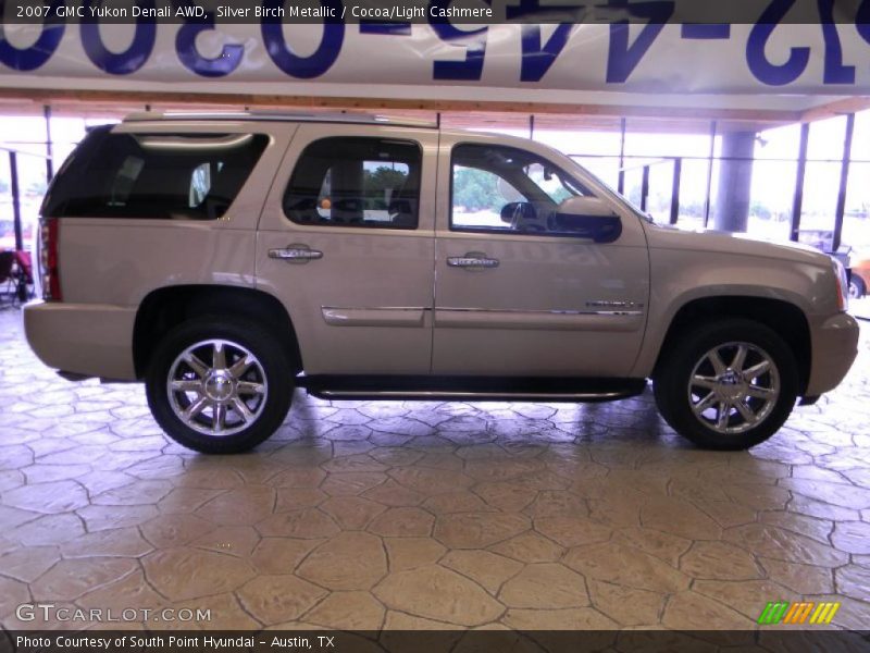 Silver Birch Metallic / Cocoa/Light Cashmere 2007 GMC Yukon Denali AWD