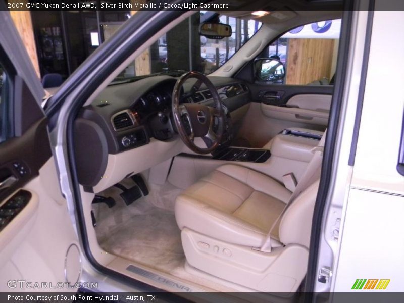 Silver Birch Metallic / Cocoa/Light Cashmere 2007 GMC Yukon Denali AWD
