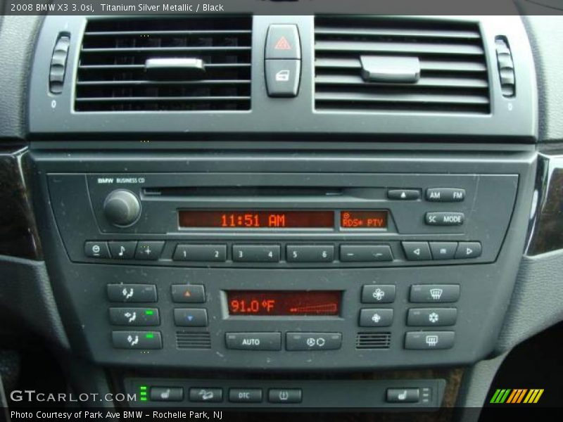 Titanium Silver Metallic / Black 2008 BMW X3 3.0si