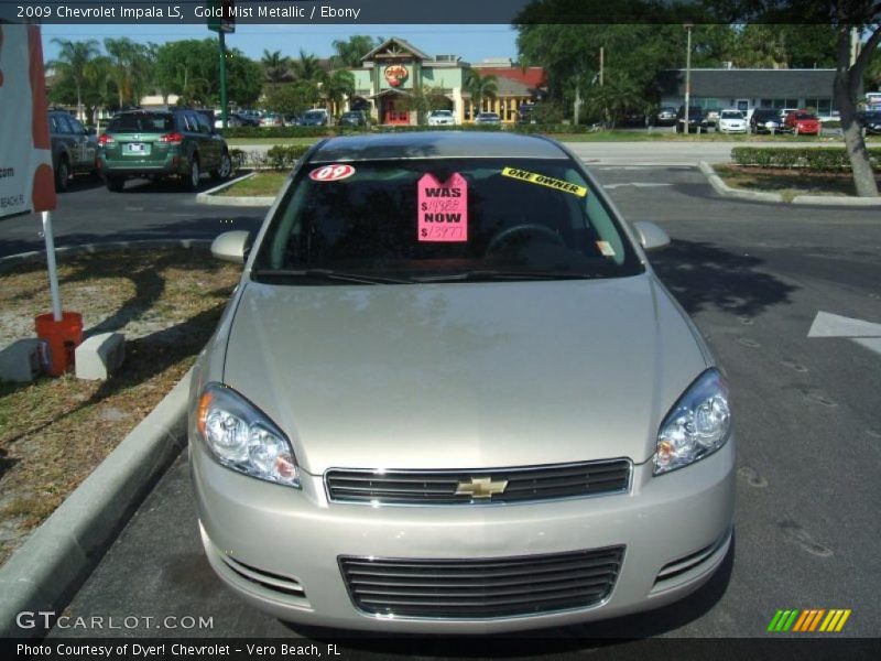 Gold Mist Metallic / Ebony 2009 Chevrolet Impala LS